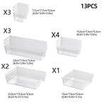 Clear Drawer Organiser Set in Three Packs | StorageOZ