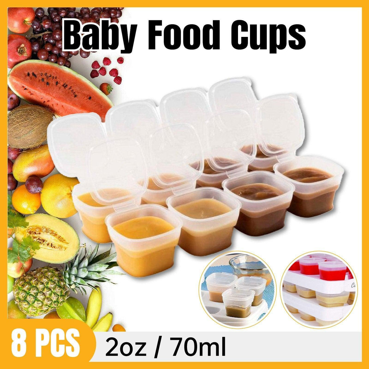 Infant Food Storage Cups Kitchen Organiser | StorageOZ