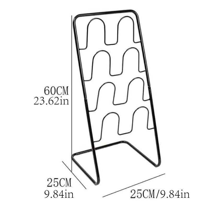 2 Tier Iron Slipper Rack with Drain Tray | StorageOZ