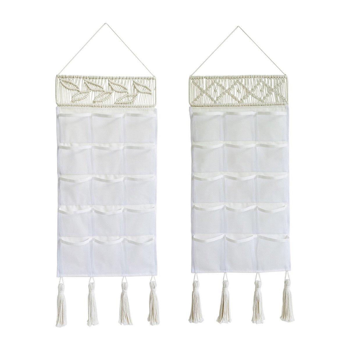 Woven Hanging Storage Bag in Two Styles Set | StorageOZ