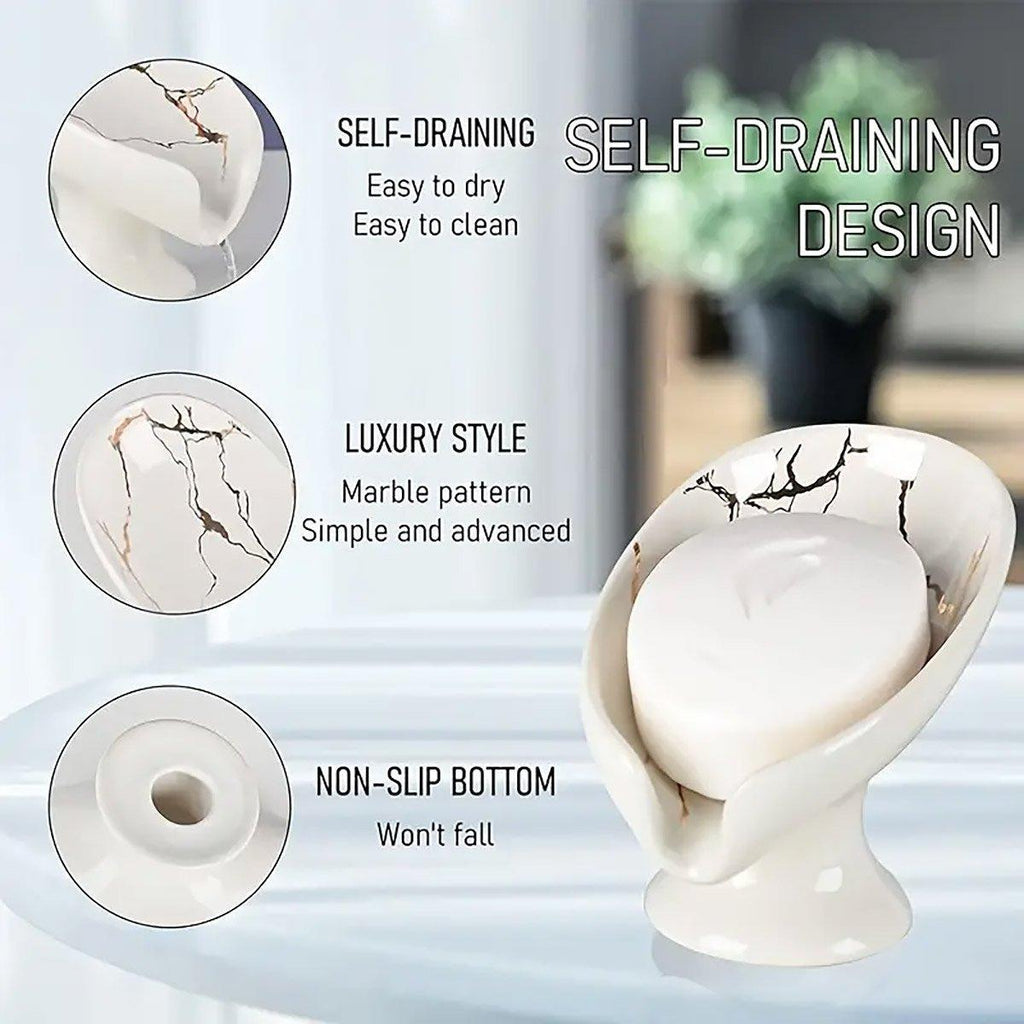 Ceramic Self Drain Soap Dish Three Colours | StorageOZ