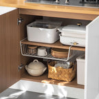 3 Pcs White Hanging Under Shelf Basket Set | StorageOZ