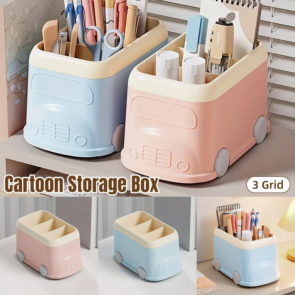 Bus Cartoon Desktop Pen Holder Two Colours | StorageOZ