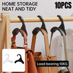 10 Pcs Wardrobe Rail Hooks in Two Colours | StorageOZ