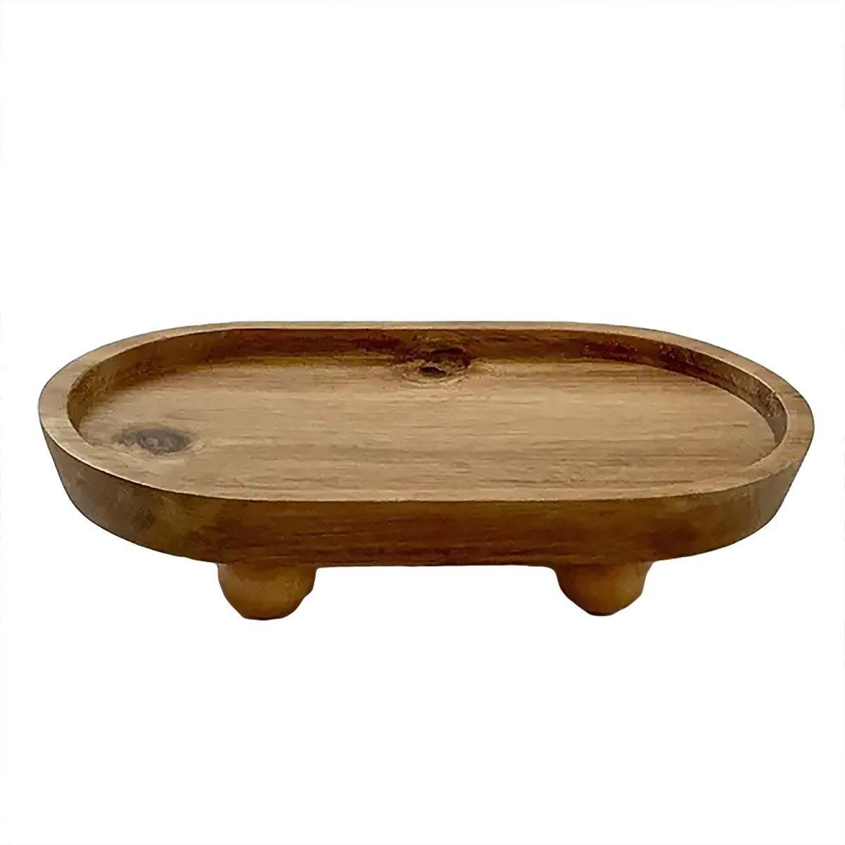 Wooden Oval Tray Home Storage Display Set | StorageOZ
