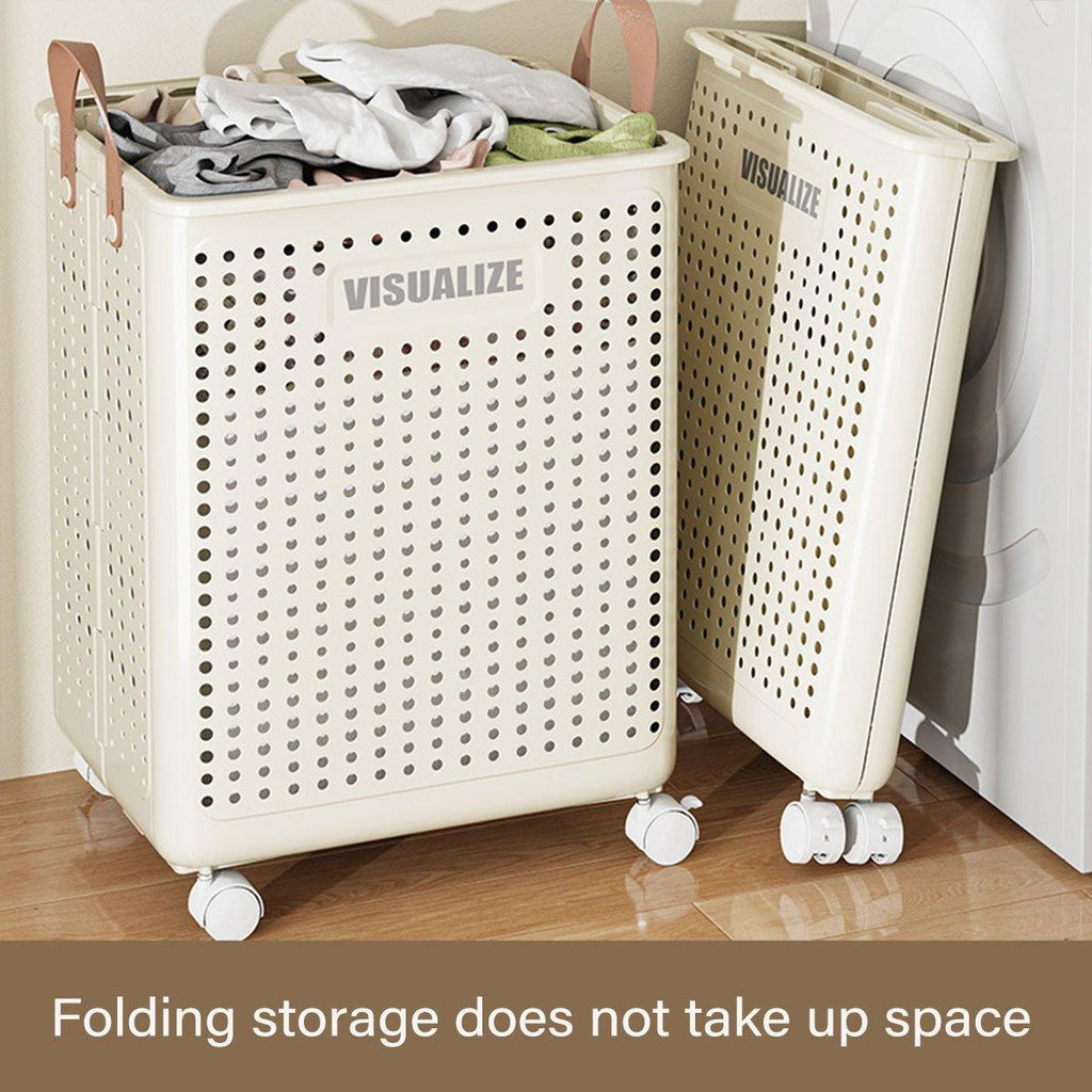 Folding Ventilated Laundry Basket Hamper | StorageOZ