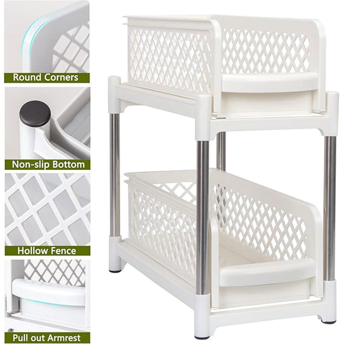 Pull Out Spice Drawer Rack in Two Colours | StorageOZ