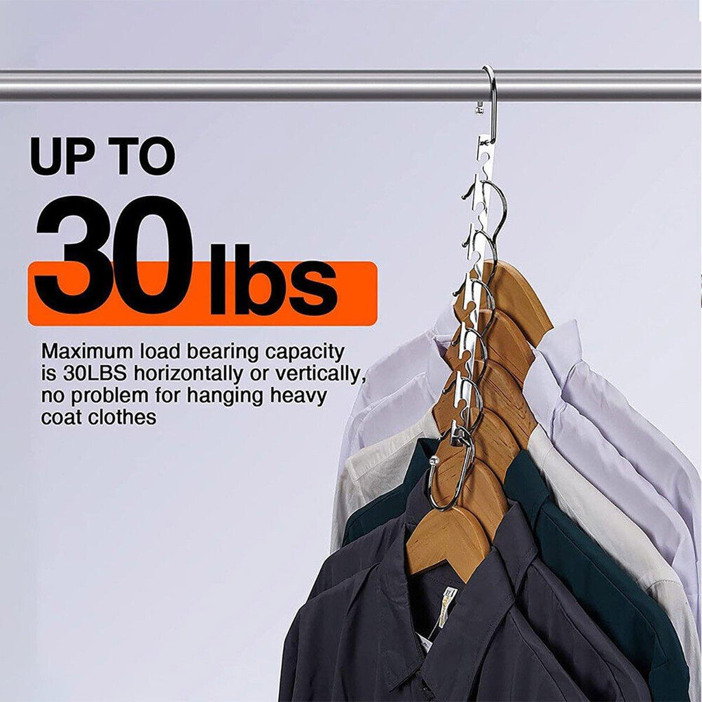 Metal Swivel Space Saving Hangers Four Packs | StorageOZ