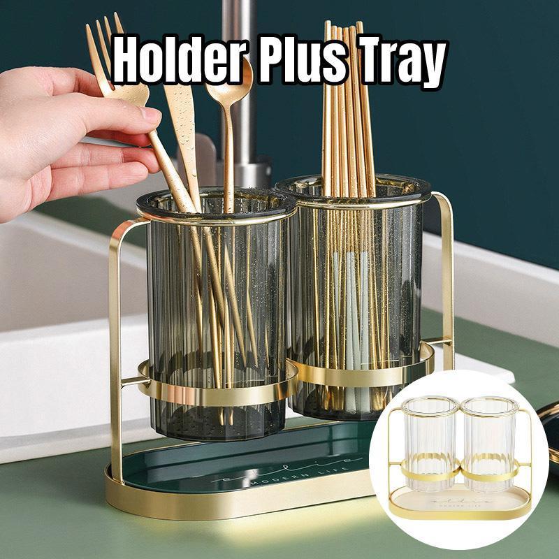 Cylindrical Chopstick Holder in Two Colours | StorageOZ