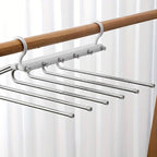 Stainless Folding Pants Rack Two Colours | StorageOZ