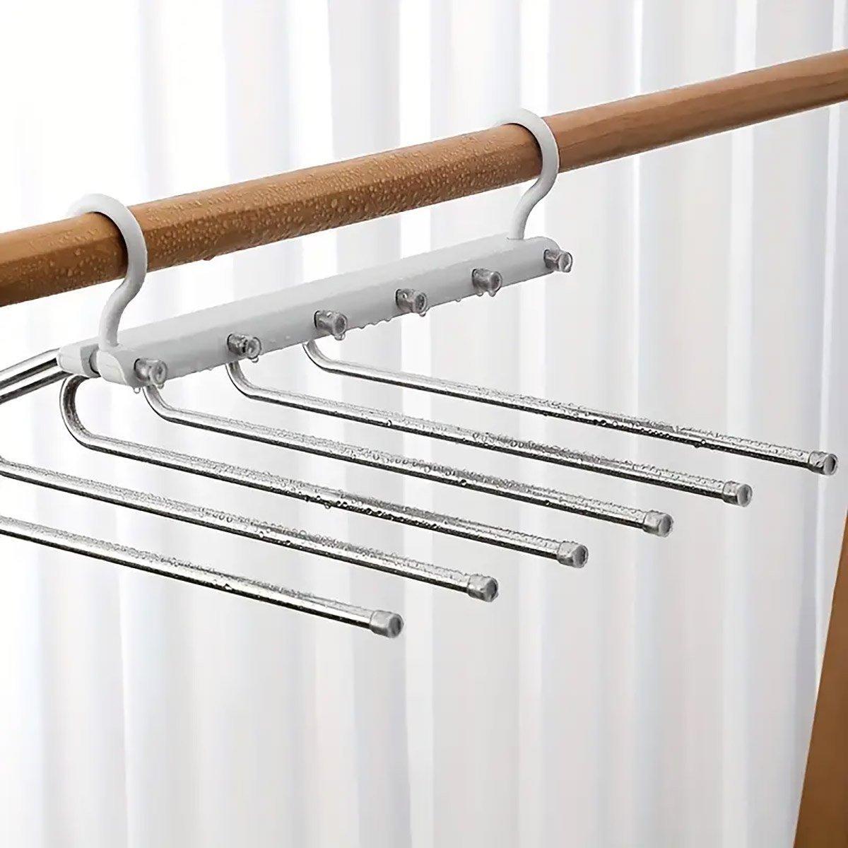 Stainless Folding Pants Rack Two Colours | StorageOZ