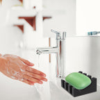 2 Pcs Silicone Soap Dish Holders Two Colours | StorageOZ