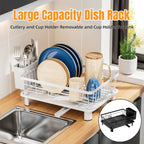 Kitchen Sink Dish Rack with Tray Two Colours | StorageOZ