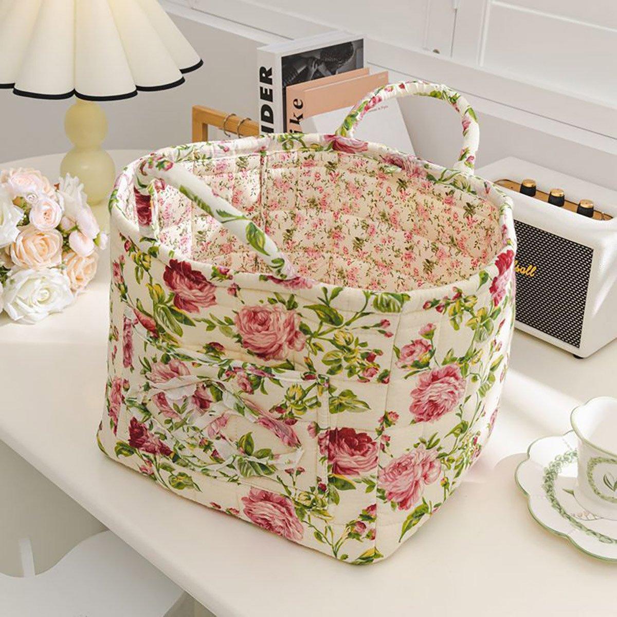 Floral Fabric Storage Basket in Six Prints | StorageOZ