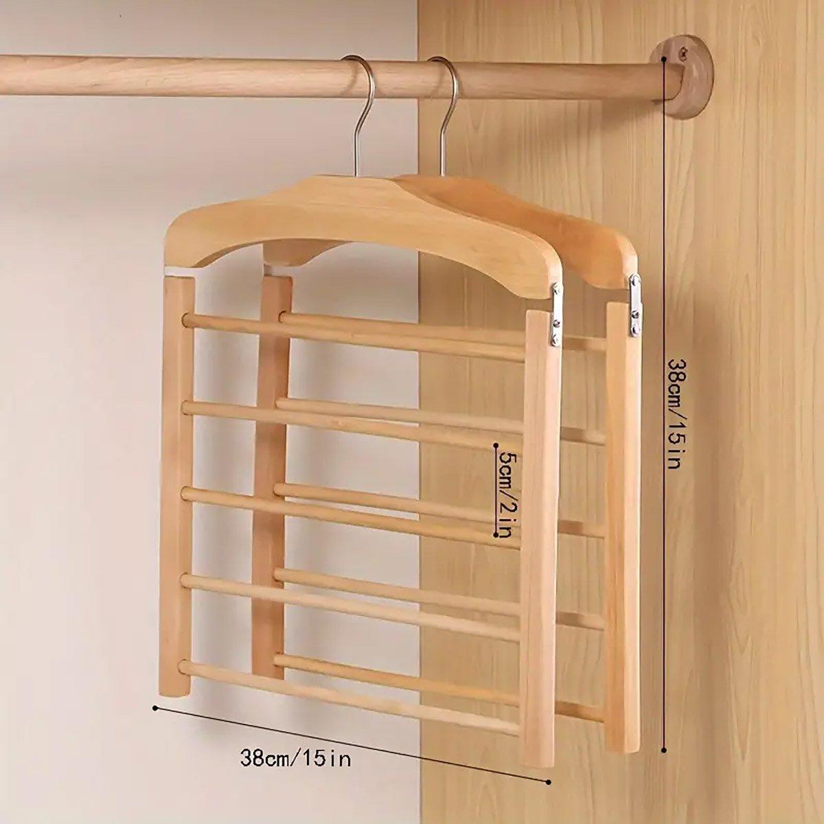 Hanging Wooden Trouser Rack for Wardrobe | StorageOZ