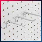 50 Pcs Steel Pegboard Hooks Four Lengths | StorageOZ