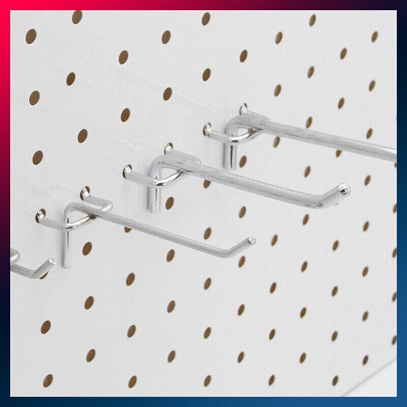 50 Pcs Steel Pegboard Hooks Four Lengths | StorageOZ