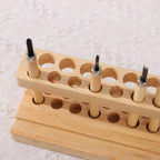 Wooden Desktop Organiser in Two Wood Tones | StorageOZ