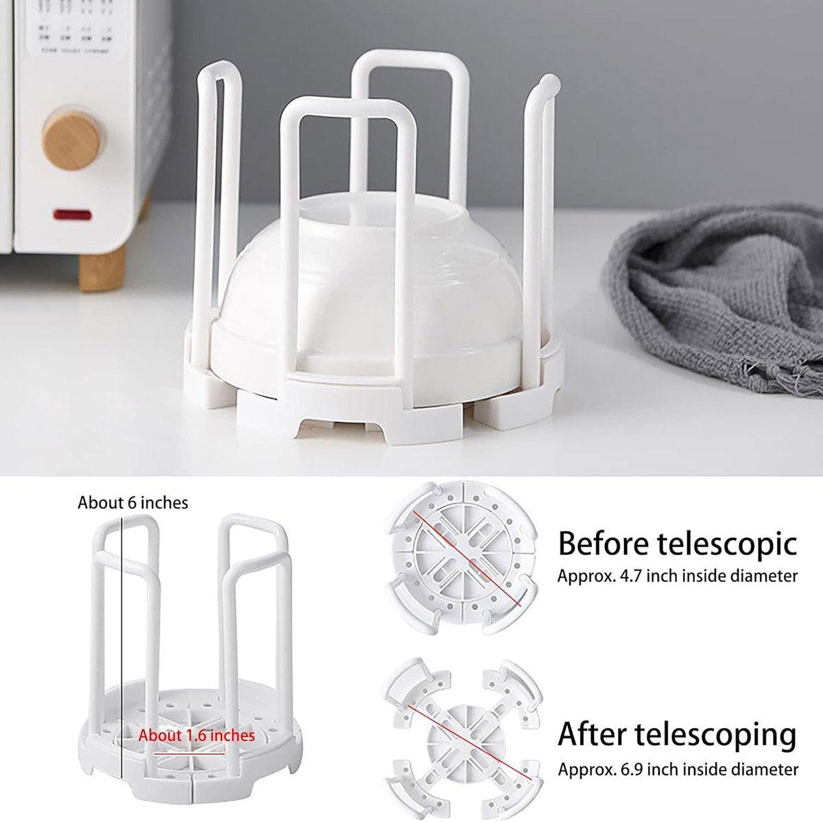 2 Pcs Retractable Bowl Drain Racks Two Colours | StorageOZ