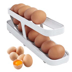 2 Tier Rolling Fridge Egg Dispenser Rack | StorageOZ