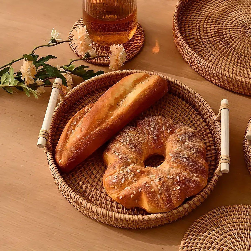 Rattan Serving Basket in Three Diameters | StorageOZ
