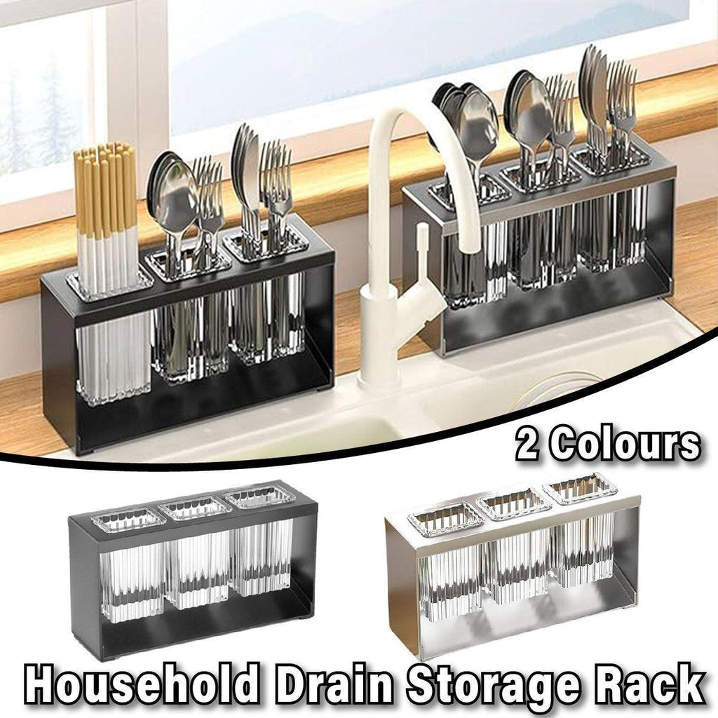 Kitchen Cutlery Drain Rack in Two Colours | StorageOZ