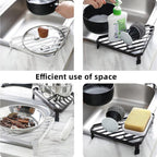 Metal Triangle Corner Kitchen Shelf Two Colours | StorageOZ