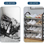 4 Tier Shoe Rack in Three Colours Organiser | StorageOZ