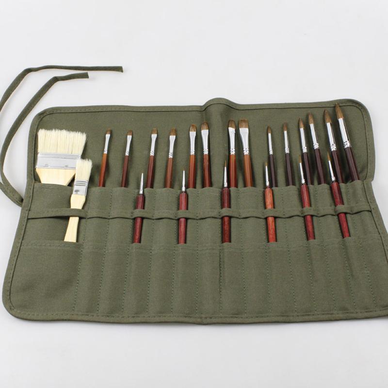 Canvas Brush Roll Art Storage Organiser Set | StorageOZ