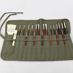 Canvas Brush Roll Art Storage Organiser Set | StorageOZ