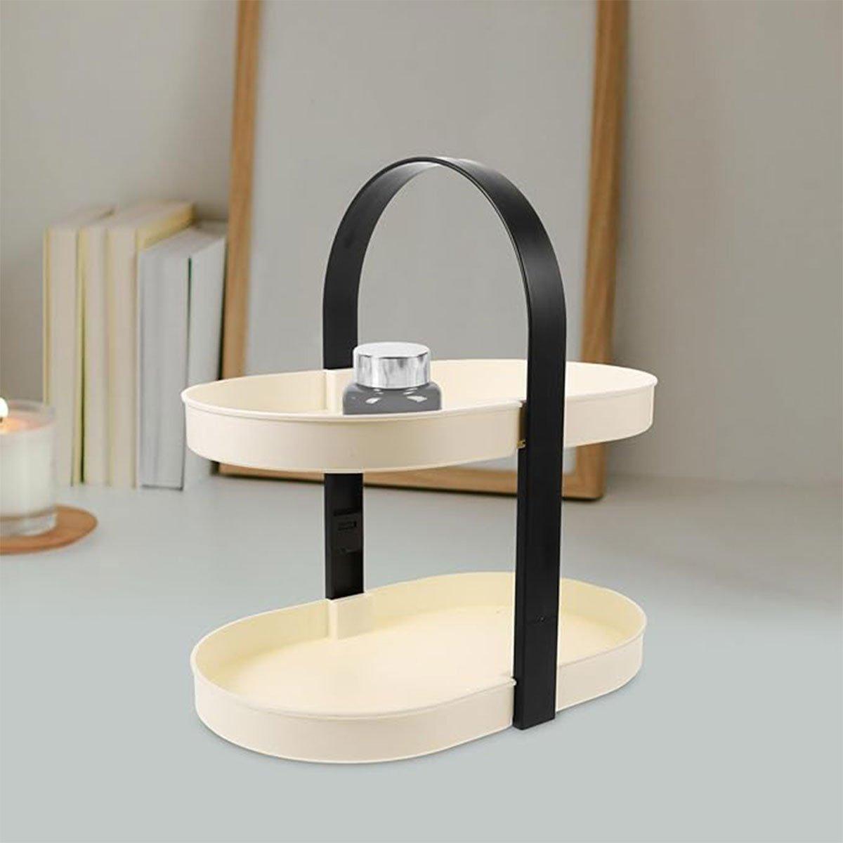 Two Tier Desktop Beauty Storage Rack Two Colours | StorageOZ