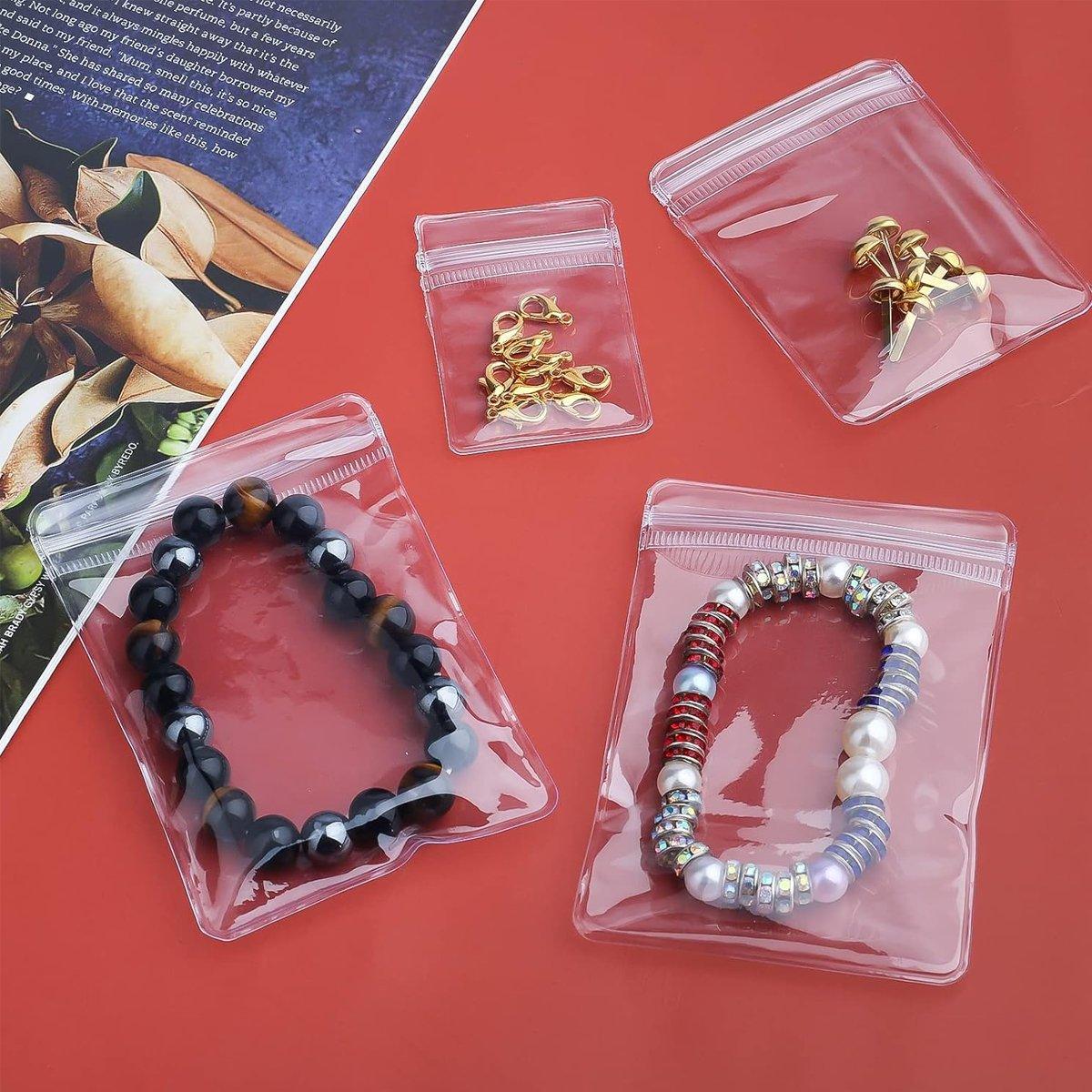 100 Pcs Jewellery Bags Several Sizes Organiser | StorageOZ
