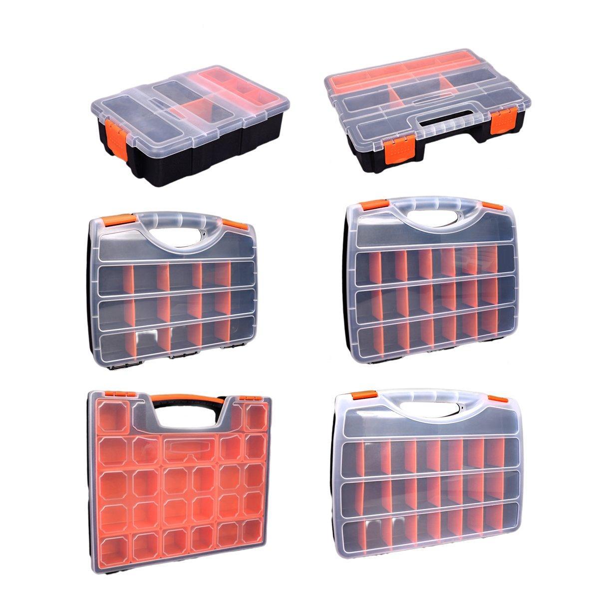 Compartment Plastic Parts Box in Six Sizes | StorageOZ