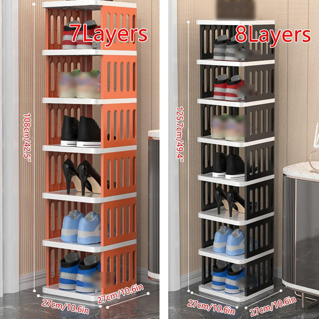 Vertical Shoe Rack 7 or 8 Tiers Three Colours | StorageOZ