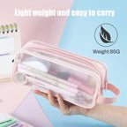 Gauze Pen Cases Two Colours Desk Organiser | StorageOZ