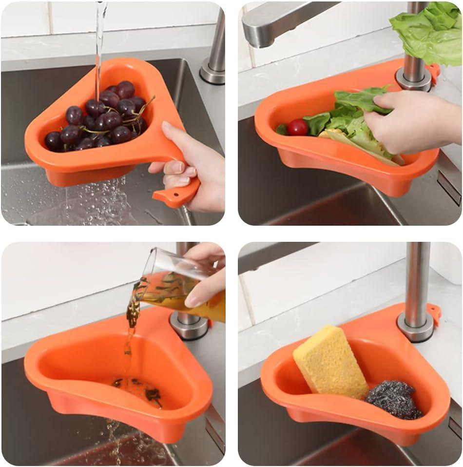 Swan Faucet Drain Basket Green or Orange | StorageOZ