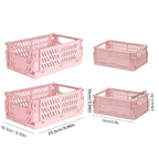 4 Pcs Stackable Storage Baskets Two Colours | StorageOZ