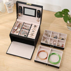 Two Drawer Velvet Jewellery Box Two Colours | StorageOZ