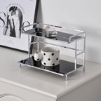 Two Tier Iron Cup Storage Rack Two Colours | StorageOZ