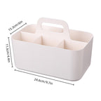 5 Compartment Desktop Box with Handle Two Colours | StorageOZ
