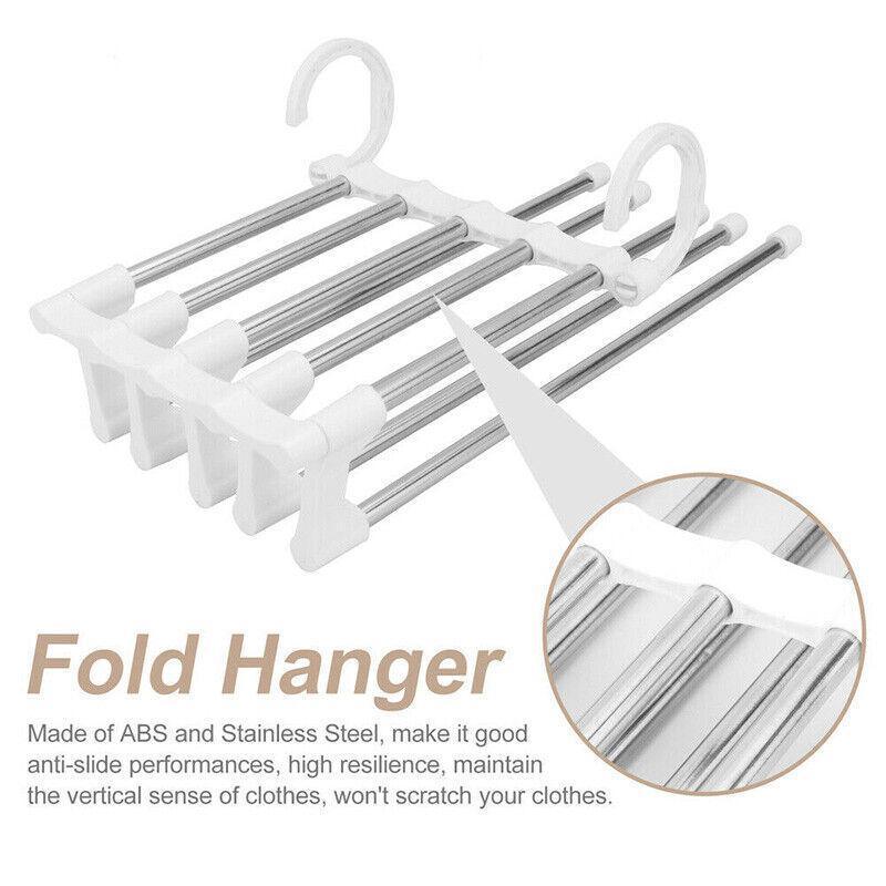 5 Bar Steel Pants Hanger Rack Two Colours | StorageOZ