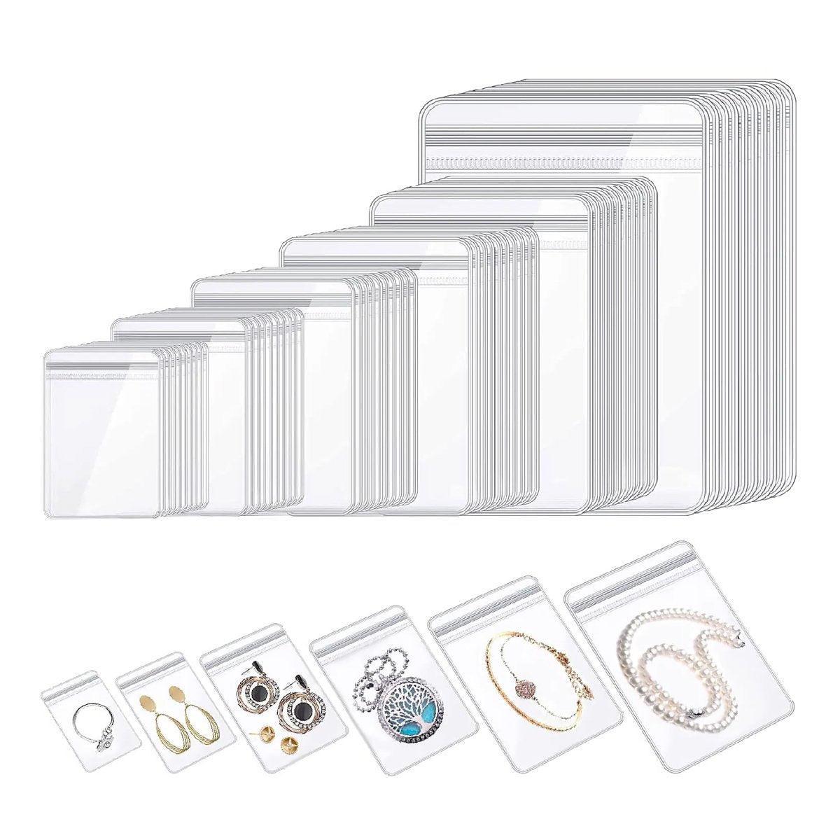 100 Pcs Jewellery Bags Several Sizes Organiser | StorageOZ