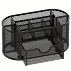 Metal Pen Holder Box with Drawer Three Colours | StorageOZ