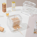 5 Pcs Clear Acrylic Cotton Swab Storage Case | StorageOZ