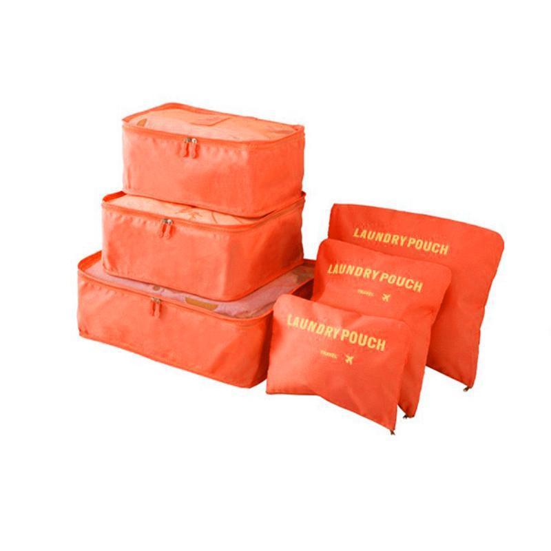 6 Pcs Luggage Organiser Set Seven Colours | StorageOZ
