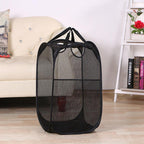 2 Pcs Foldable Mesh Laundry Hamper Basket | StorageOZ