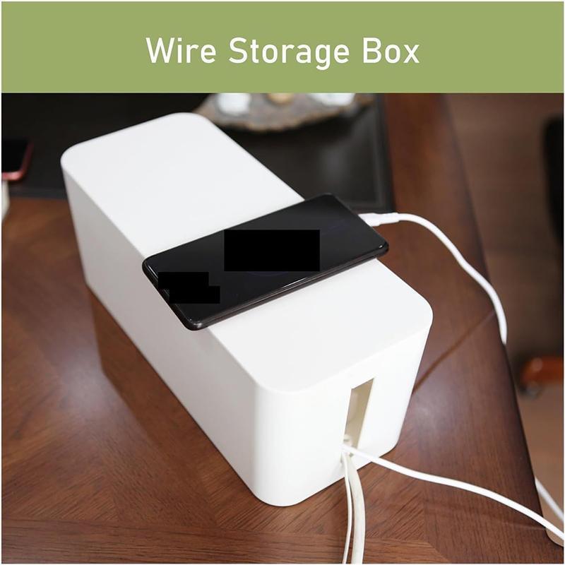 Cable Management Box with Lid in Two Sizes | StorageOZ