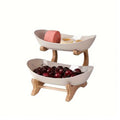 2 Tier Bamboo Fruit Tray in Three Colours | StorageOZ