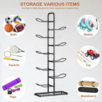 Multi Layer Basketball Storage Rack Iron Frame | StorageOZ
