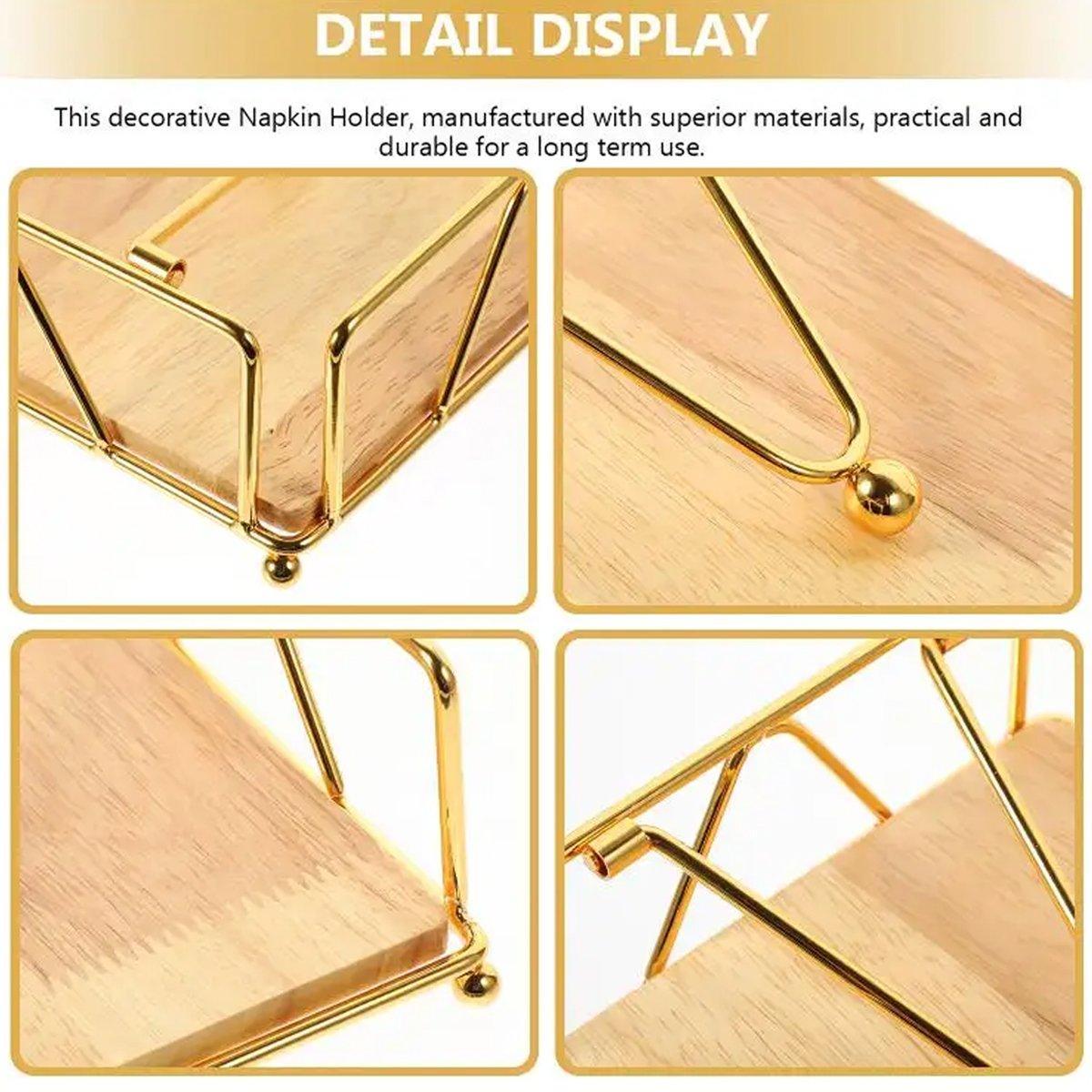 Iron Wood Napkin Holder in Three Colours | StorageOZ